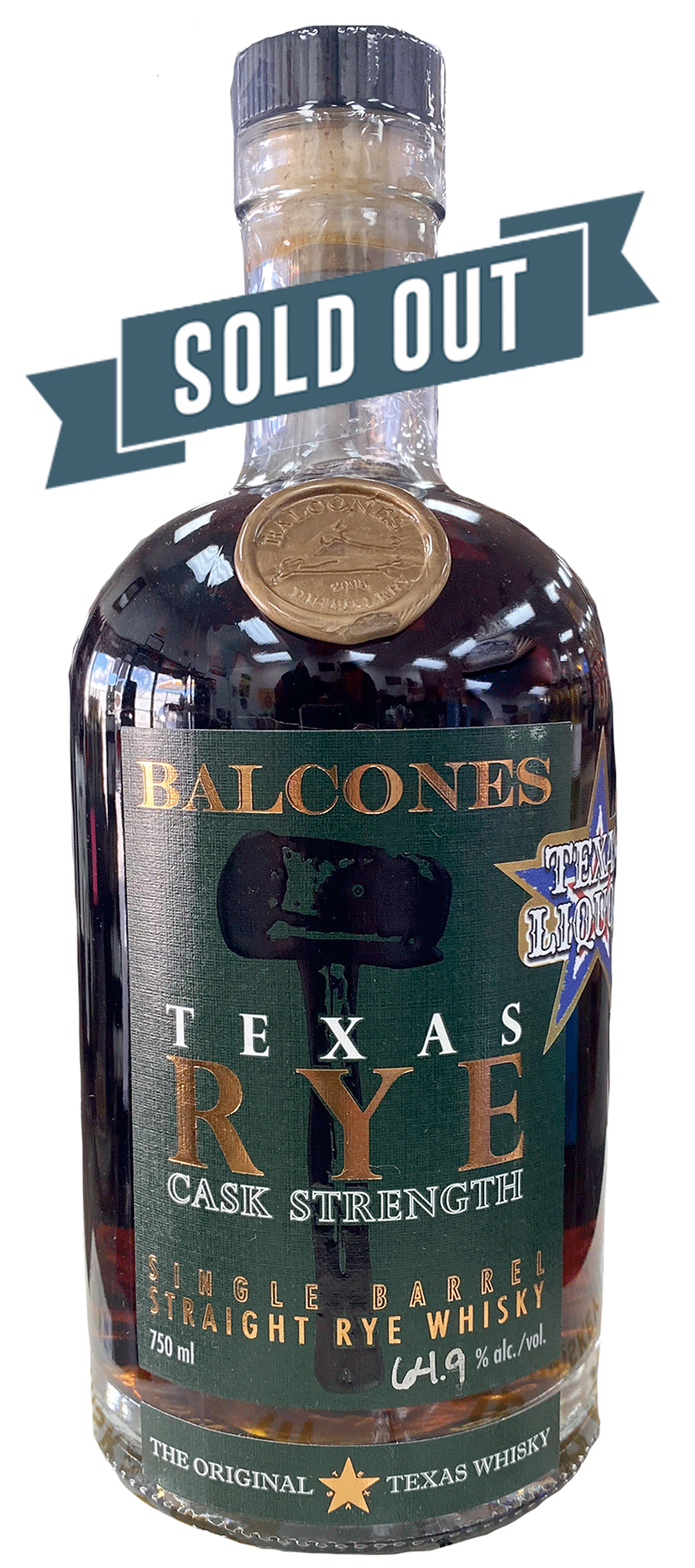 Balcones Texas Rye Whiskey Cask Strength
